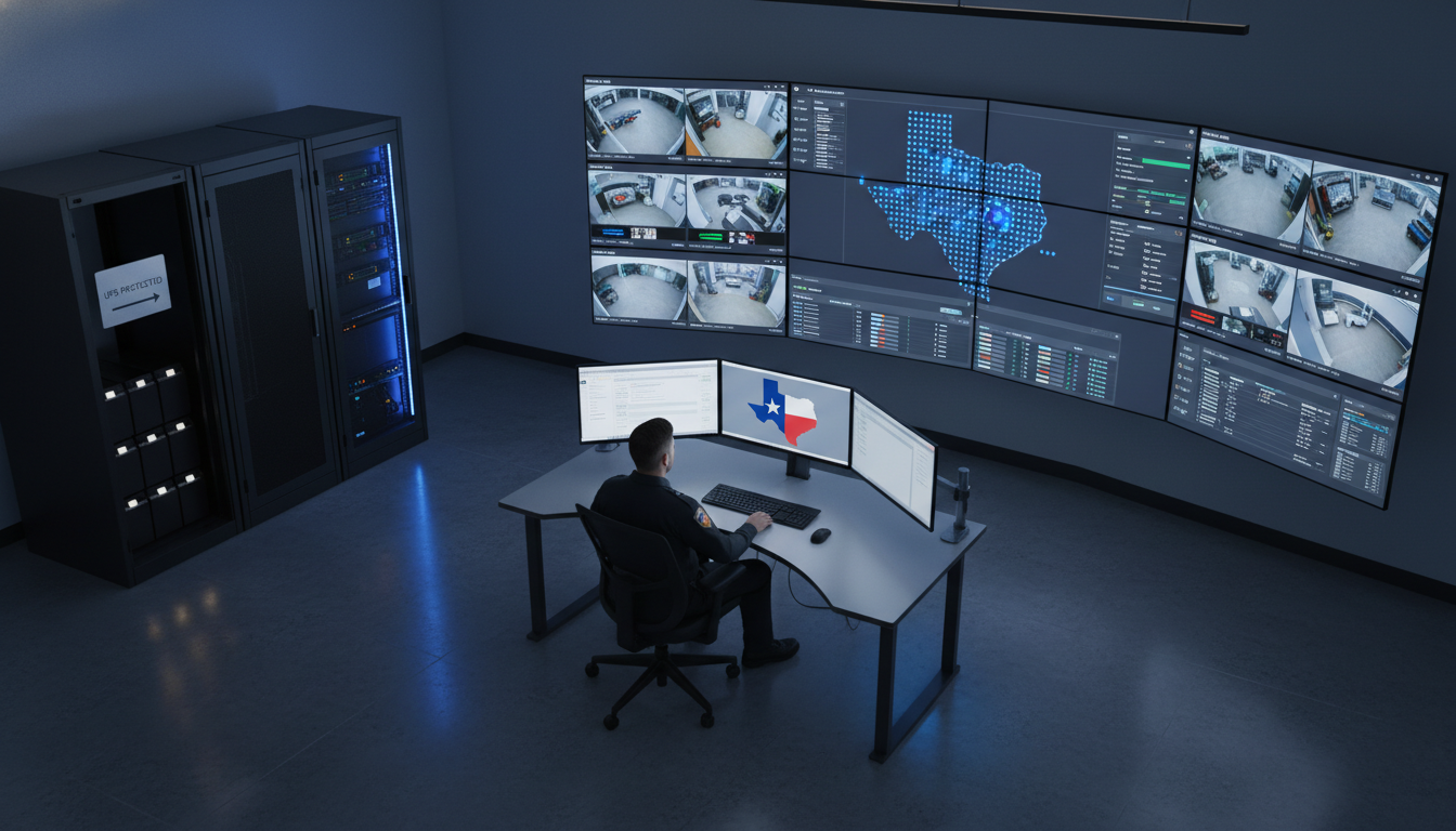 Commercial Power Companies in Texas: Ensuring Uptime and Redundancy for Alarm Monitoring Centers